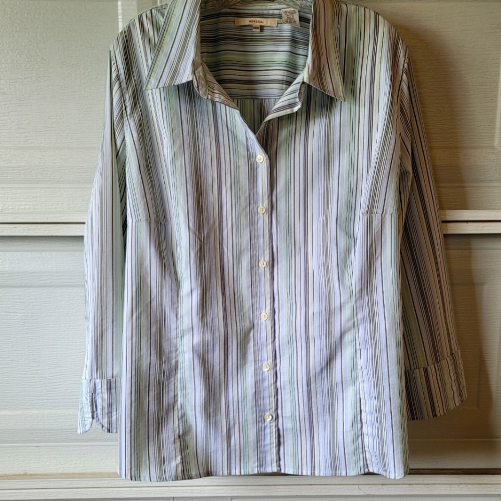 Merona striped long sleeve top